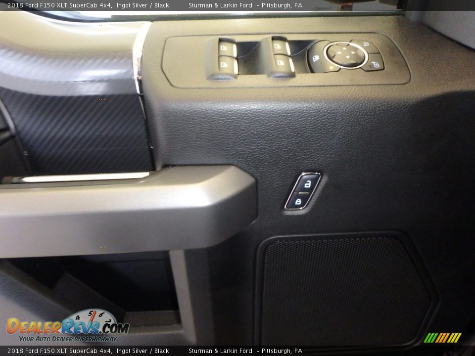 2018 Ford F150 XLT SuperCab 4x4 Ingot Silver / Black Photo #9
