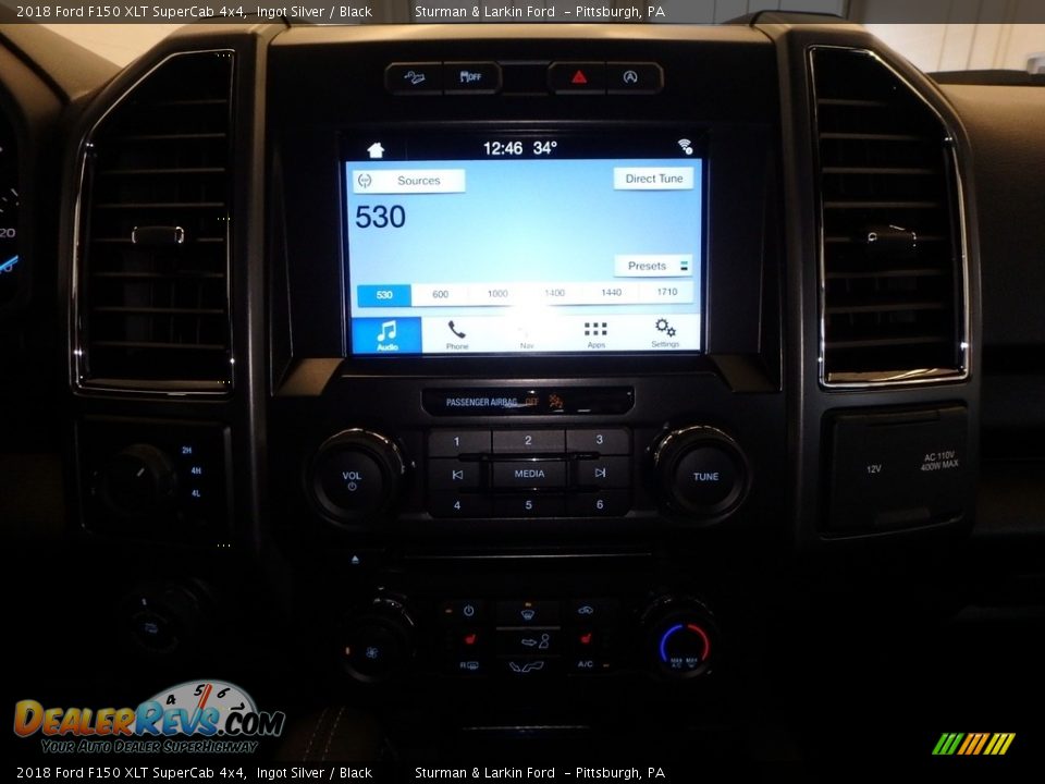 2018 Ford F150 XLT SuperCab 4x4 Ingot Silver / Black Photo #13