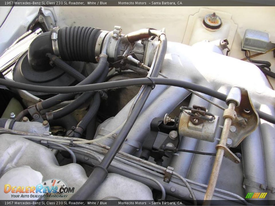 1967 Mercedes-Benz SL Class 230 SL Roadster White / Blue Photo #13
