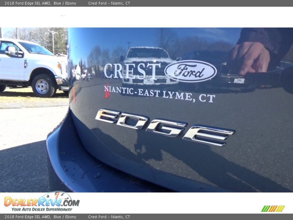 2018 Ford Edge SEL AWD Blue / Ebony Photo #10