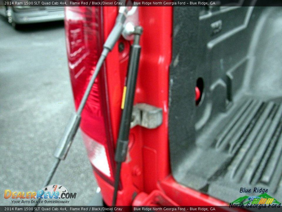 2014 Ram 1500 SLT Quad Cab 4x4 Flame Red / Black/Diesel Gray Photo #16