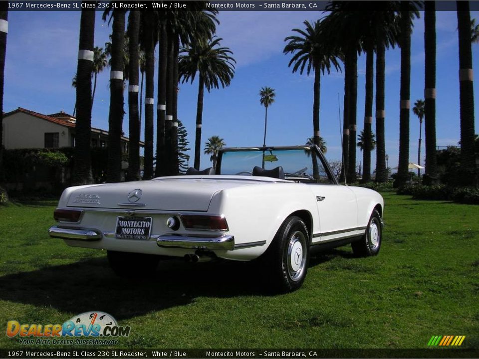 1967 Mercedes-Benz SL Class 230 SL Roadster White / Blue Photo #18