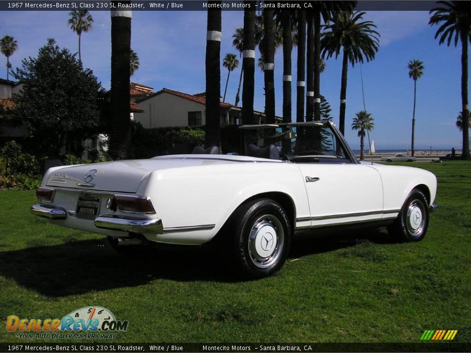 1967 Mercedes-Benz SL Class 230 SL Roadster White / Blue Photo #19