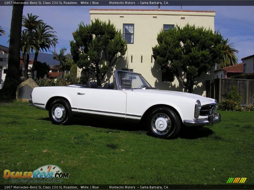 1967 Mercedes-Benz SL Class 230 SL Roadster White / Blue Photo #20
