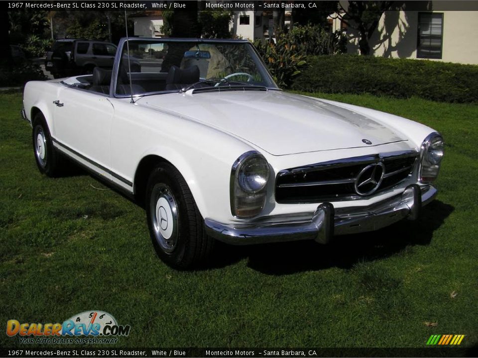1967 Mercedes-Benz SL Class 230 SL Roadster White / Blue Photo #22