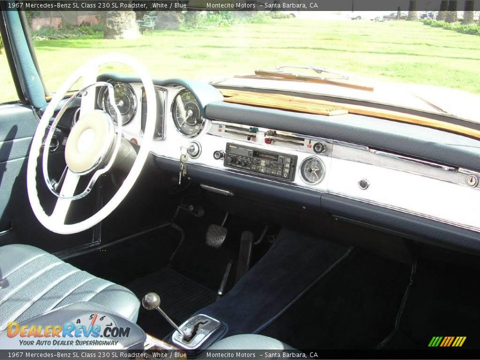 1967 Mercedes-Benz SL Class 230 SL Roadster White / Blue Photo #23