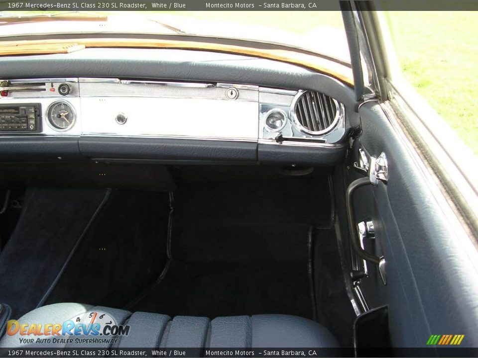 1967 Mercedes-Benz SL Class 230 SL Roadster White / Blue Photo #24