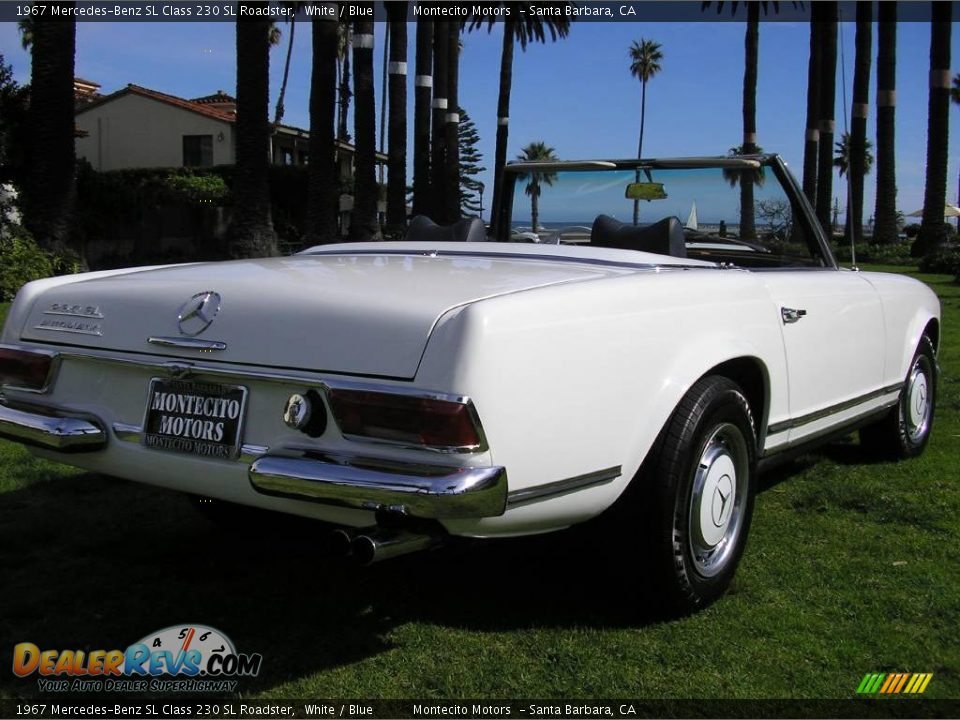 1967 Mercedes-Benz SL Class 230 SL Roadster White / Blue Photo #26