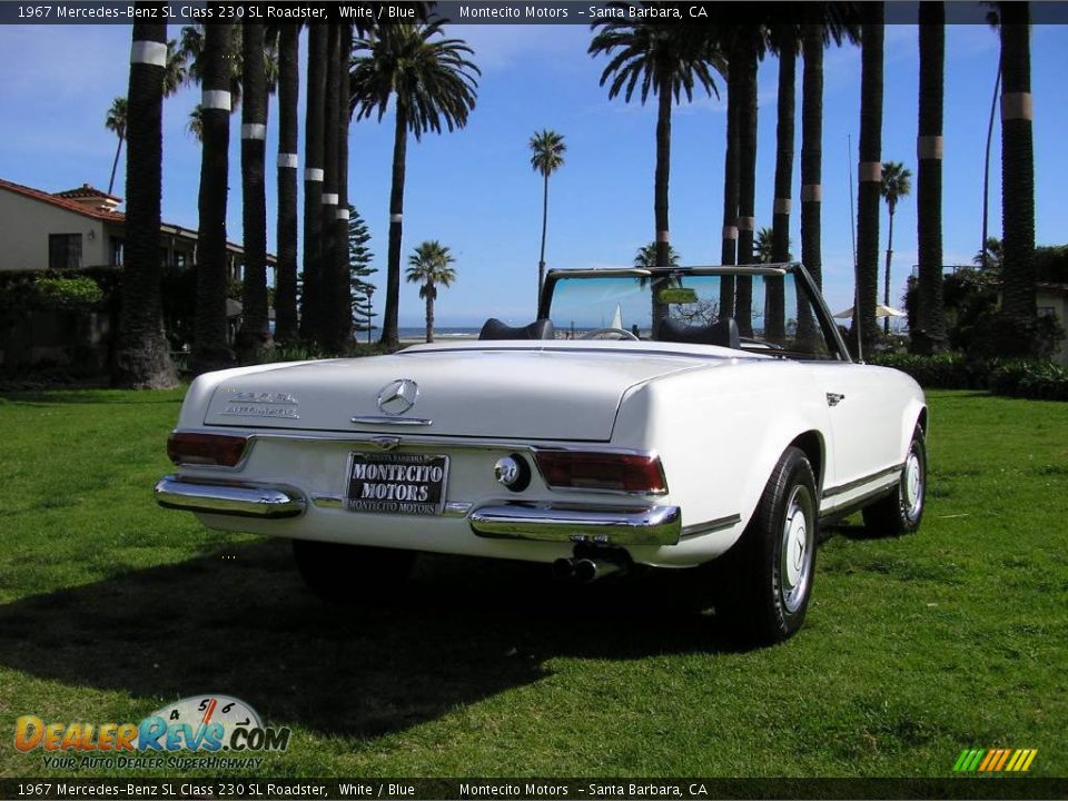 1967 Mercedes-Benz SL Class 230 SL Roadster White / Blue Photo #27