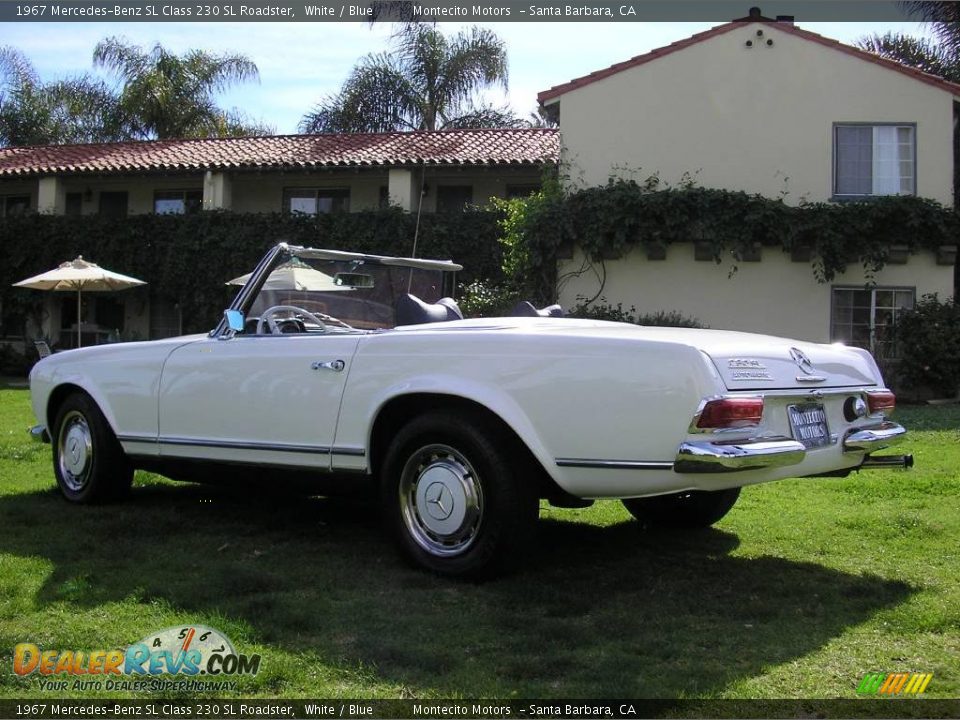 1967 Mercedes-Benz SL Class 230 SL Roadster White / Blue Photo #28