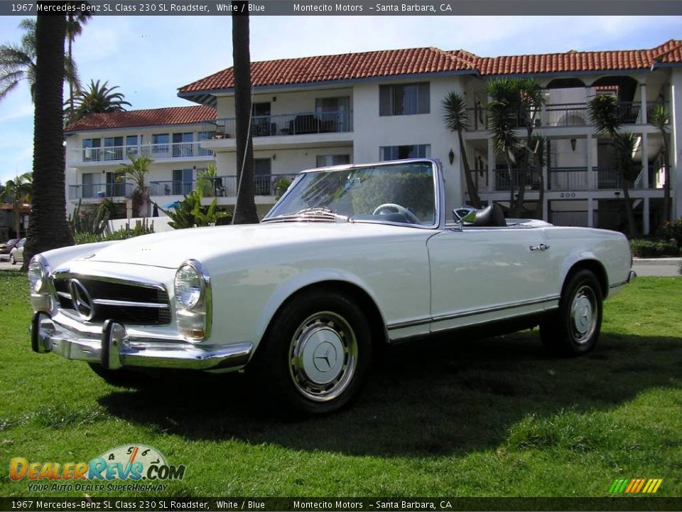 1967 Mercedes-Benz SL Class 230 SL Roadster White / Blue Photo #29
