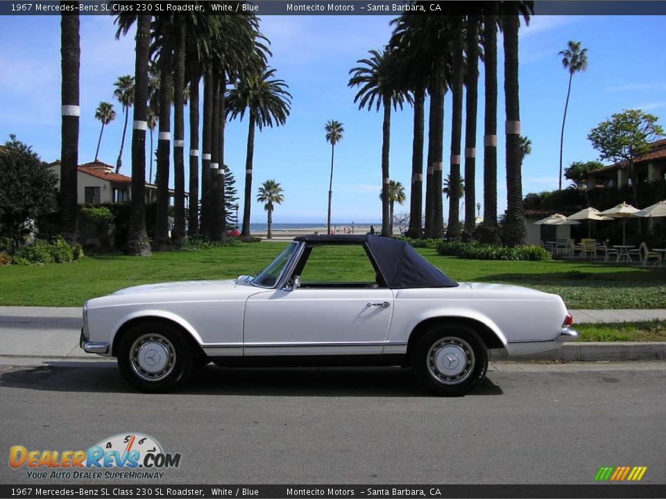 1967 Mercedes-Benz SL Class 230 SL Roadster White / Blue Photo #30
