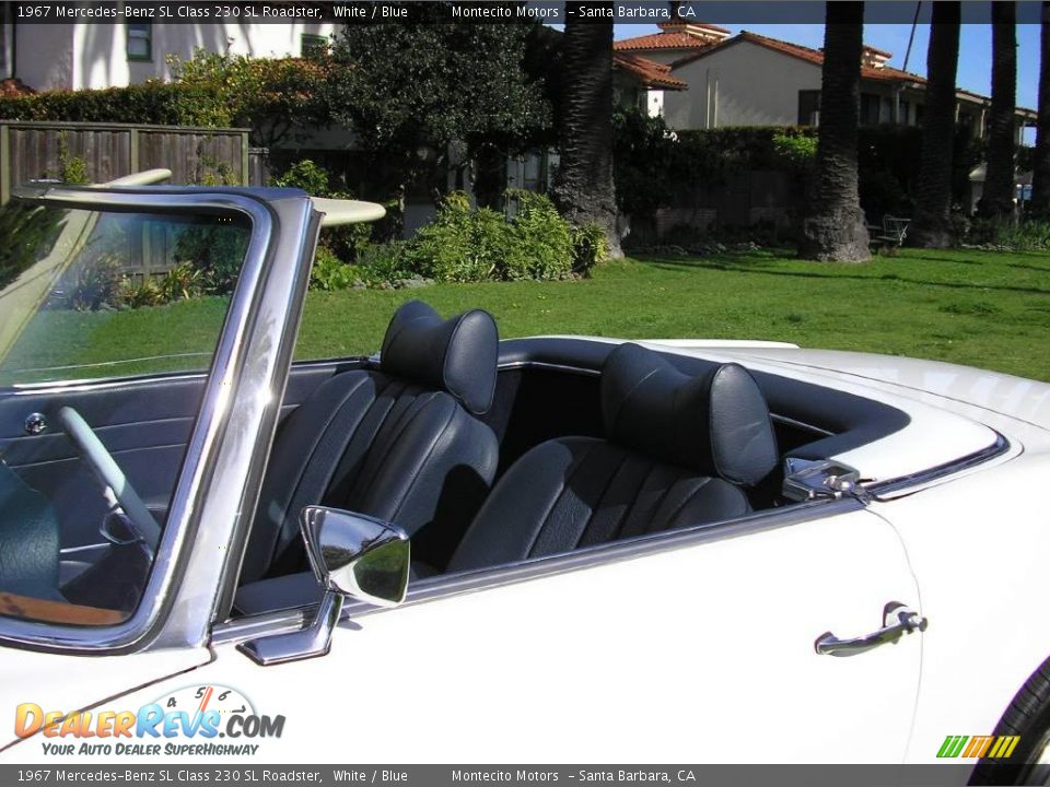 1967 Mercedes-Benz SL Class 230 SL Roadster White / Blue Photo #34