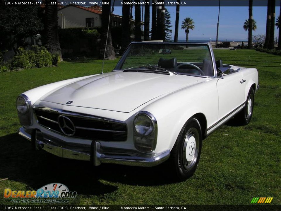 1967 Mercedes-Benz SL Class 230 SL Roadster White / Blue Photo #36