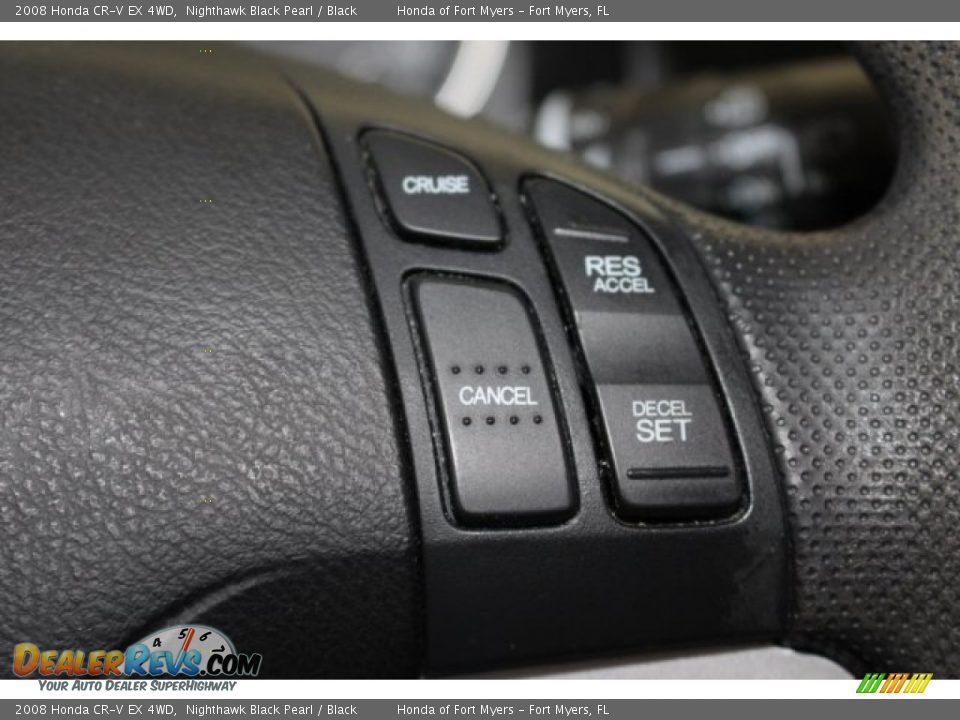 2008 Honda CR-V EX 4WD Nighthawk Black Pearl / Black Photo #21
