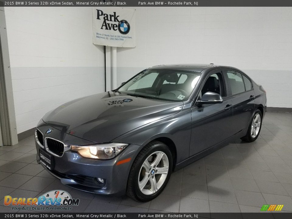 2015 BMW 3 Series 328i xDrive Sedan Mineral Grey Metallic / Black Photo #1
