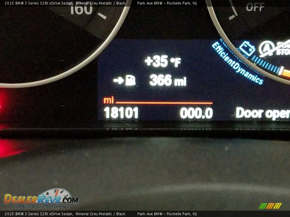 2015 BMW 3 Series 328i xDrive Sedan Mineral Grey Metallic / Black Photo #18