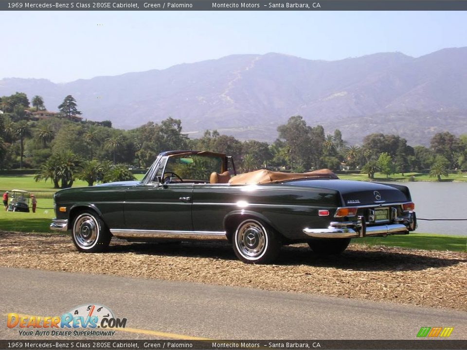 1969 Mercedes-Benz S Class 280SE Cabriolet Green / Palomino Photo #10