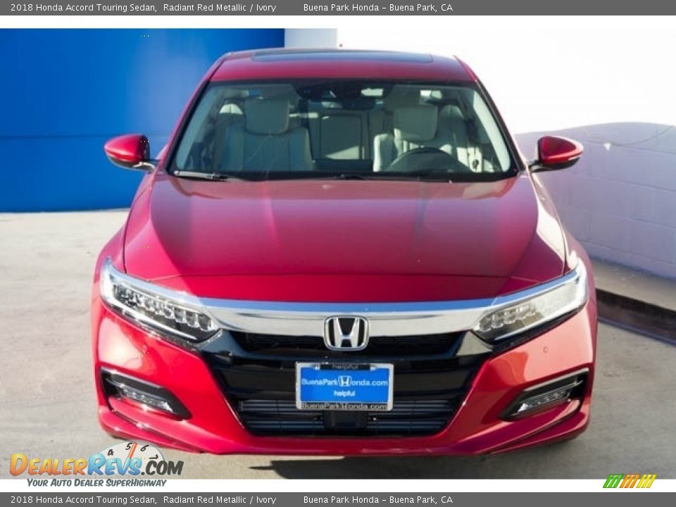 2018 Honda Accord Touring Sedan Radiant Red Metallic / Ivory Photo #3