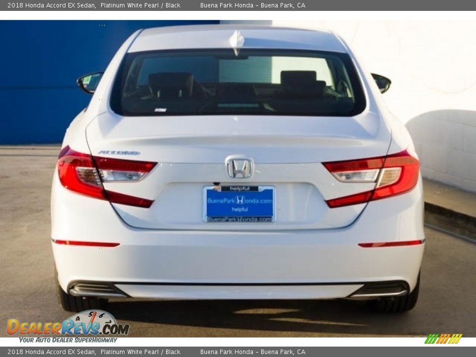 2018 Honda Accord EX Sedan Platinum White Pearl / Black Photo #6