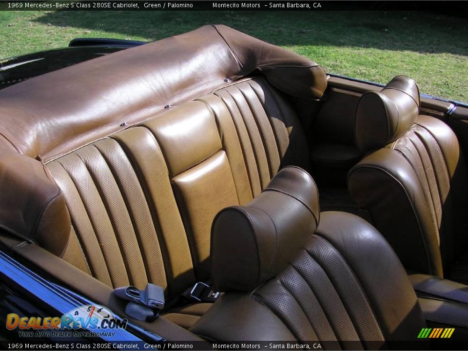 1969 Mercedes-Benz S Class 280SE Cabriolet Green / Palomino Photo #22
