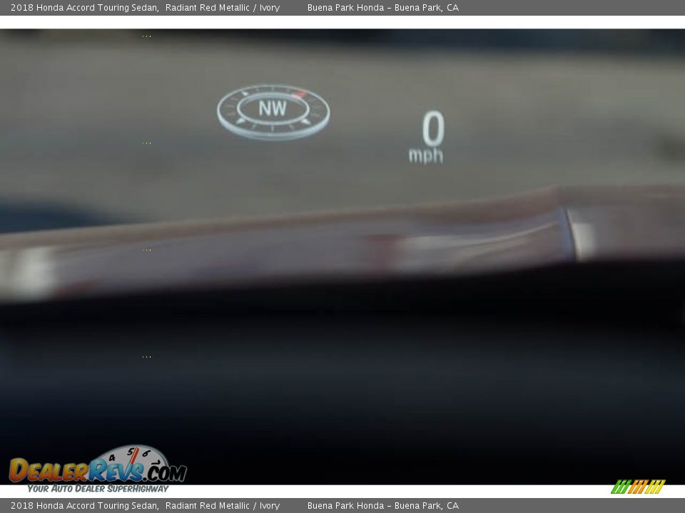 2018 Honda Accord Touring Sedan Radiant Red Metallic / Ivory Photo #10