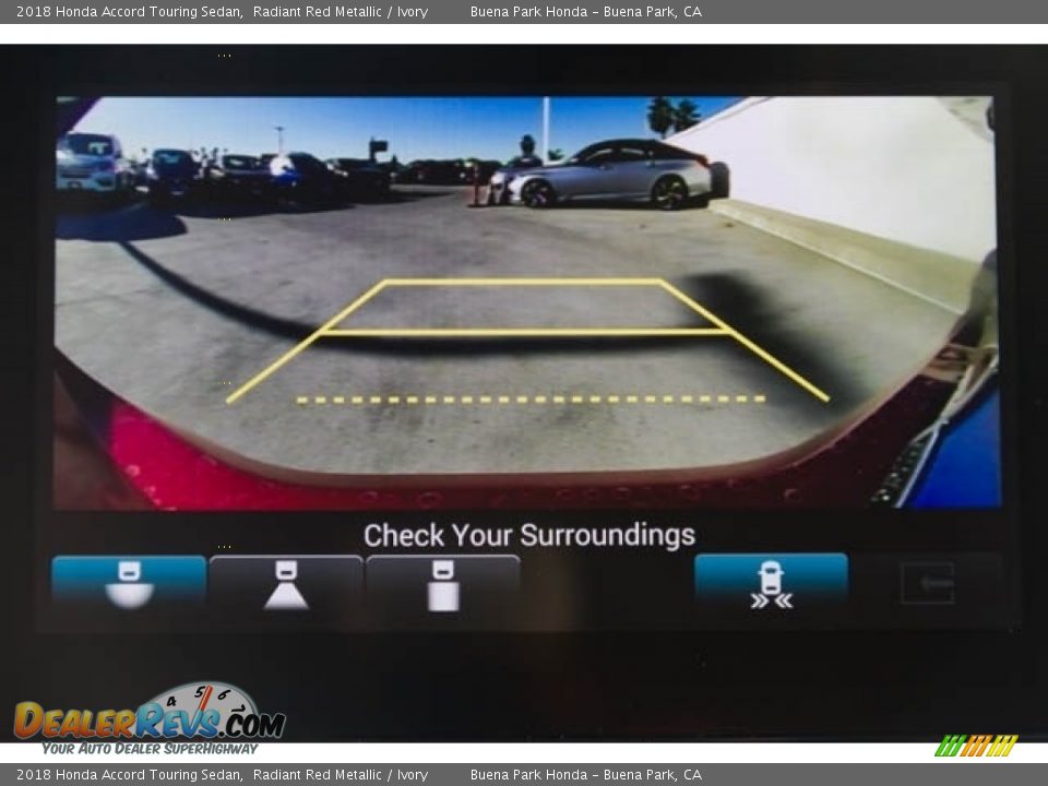 2018 Honda Accord Touring Sedan Radiant Red Metallic / Ivory Photo #16