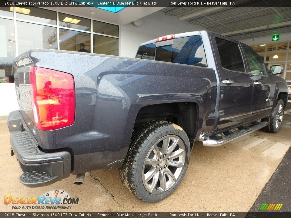 2018 Chevrolet Silverado 1500 LTZ Crew Cab 4x4 Centennial Blue Metallic / Jet Black Photo #3