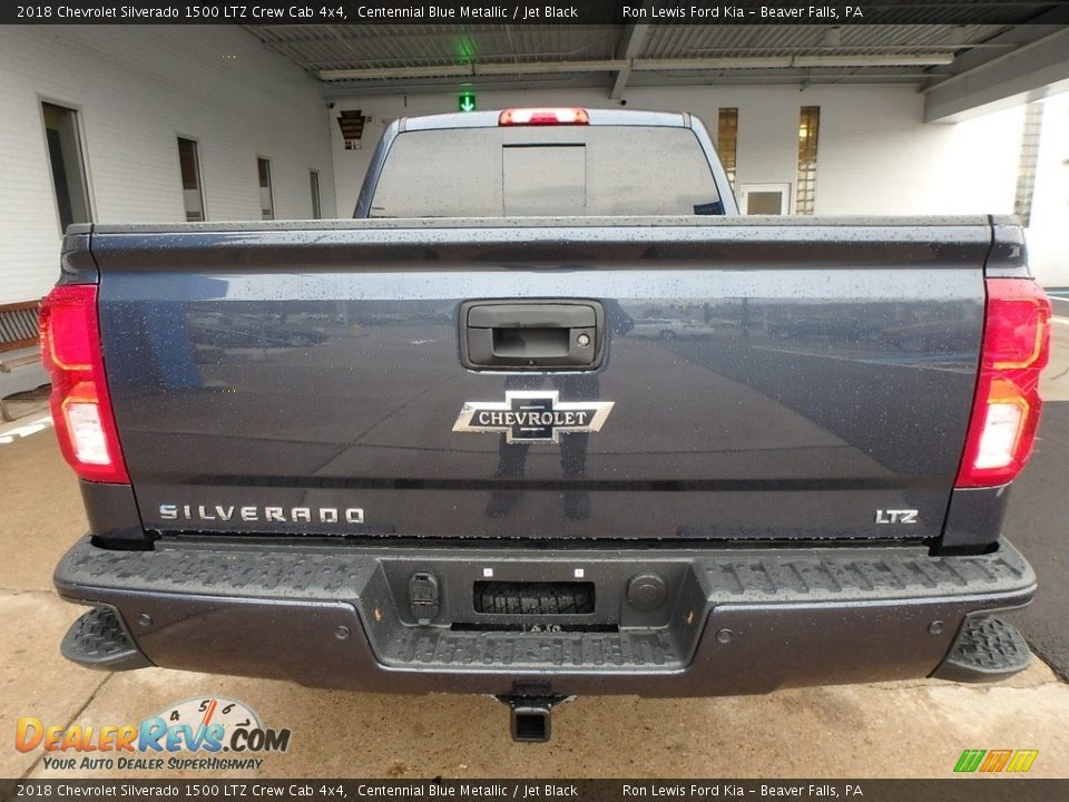 2018 Chevrolet Silverado 1500 LTZ Crew Cab 4x4 Centennial Blue Metallic / Jet Black Photo #4