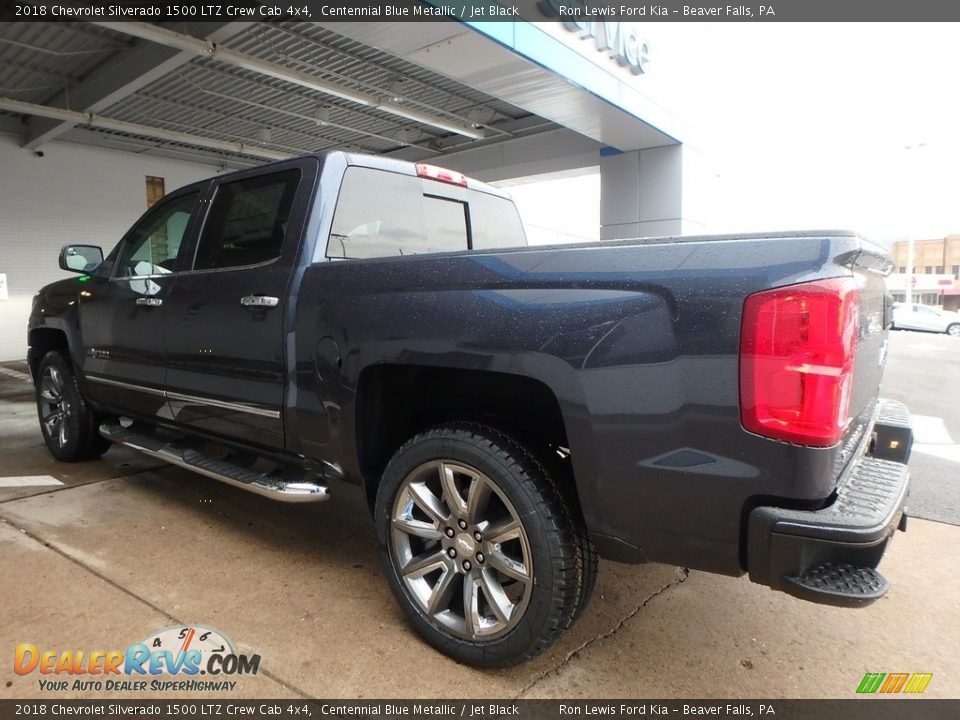 2018 Chevrolet Silverado 1500 LTZ Crew Cab 4x4 Centennial Blue Metallic / Jet Black Photo #5