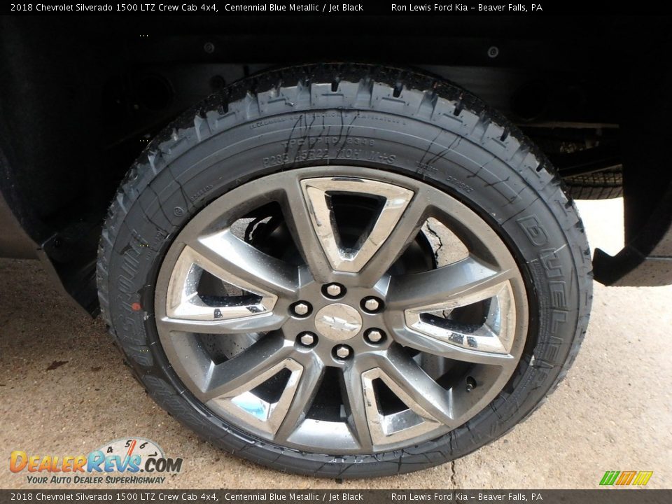 2018 Chevrolet Silverado 1500 LTZ Crew Cab 4x4 Centennial Blue Metallic / Jet Black Photo #6