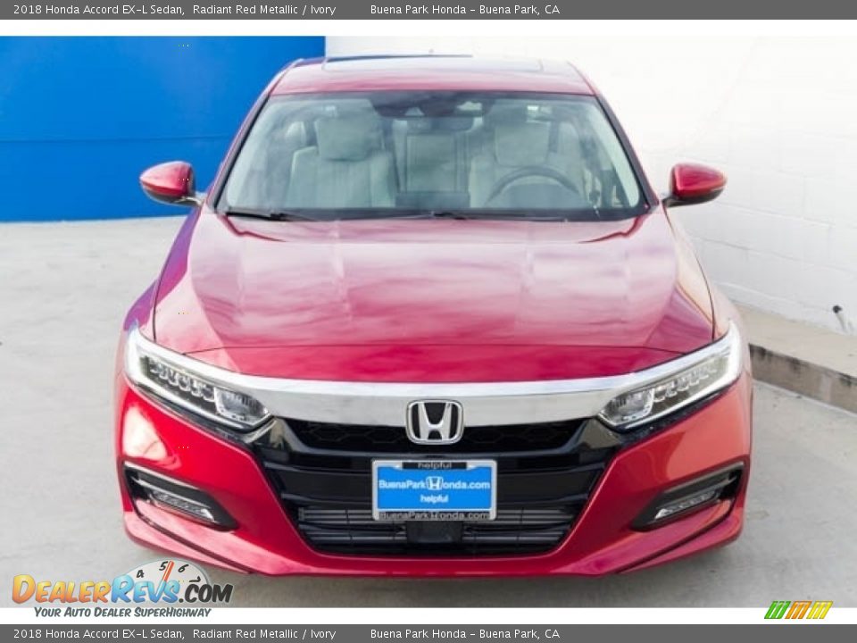 2018 Honda Accord EX-L Sedan Radiant Red Metallic / Ivory Photo #3