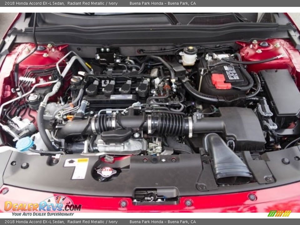 2018 Honda Accord EX-L Sedan Radiant Red Metallic / Ivory Photo #10