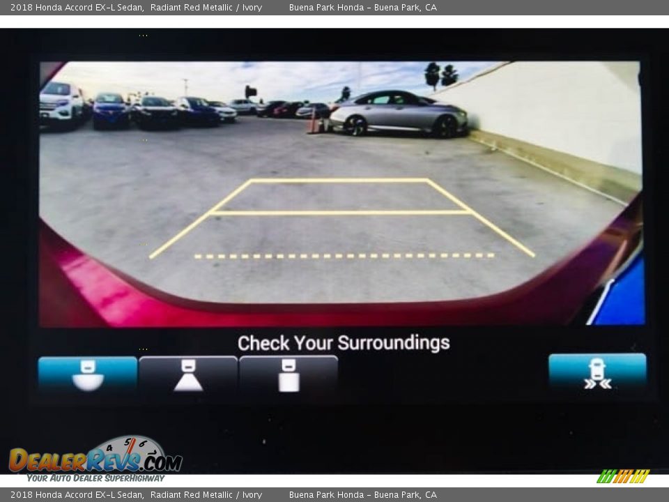 2018 Honda Accord EX-L Sedan Radiant Red Metallic / Ivory Photo #15