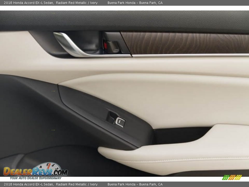 2018 Honda Accord EX-L Sedan Radiant Red Metallic / Ivory Photo #19
