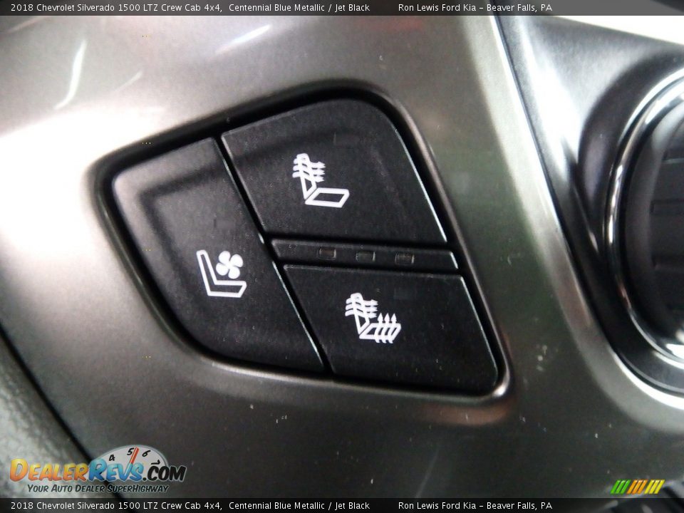 2018 Chevrolet Silverado 1500 LTZ Crew Cab 4x4 Centennial Blue Metallic / Jet Black Photo #19