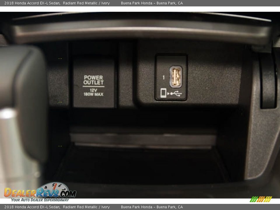 2018 Honda Accord EX-L Sedan Radiant Red Metallic / Ivory Photo #34
