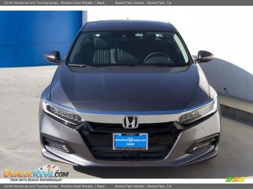 2018 Honda Accord Touring Sedan Modern Steel Metallic / Black Photo #3