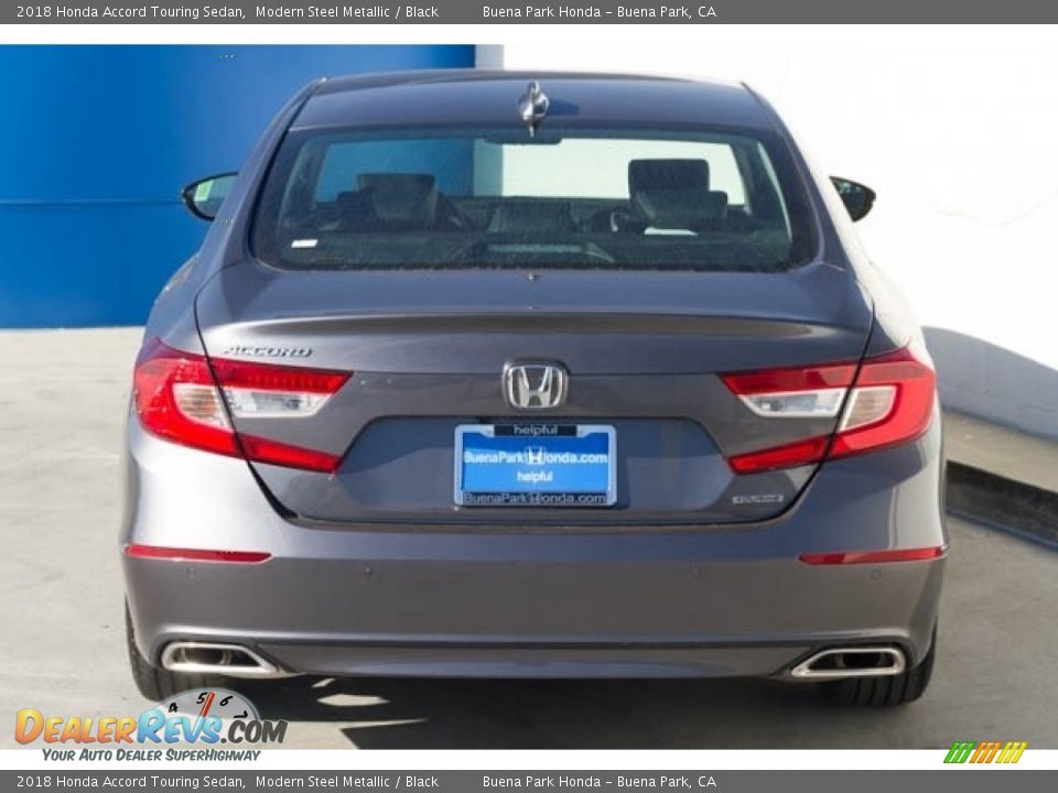 2018 Honda Accord Touring Sedan Modern Steel Metallic / Black Photo #6