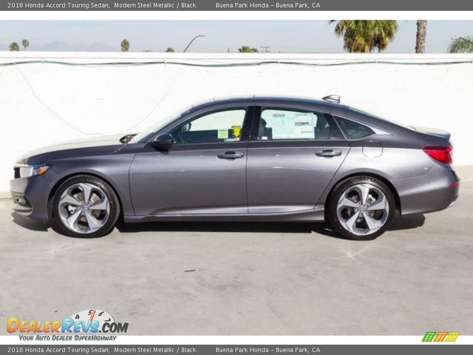 2018 Honda Accord Touring Sedan Modern Steel Metallic / Black Photo #9