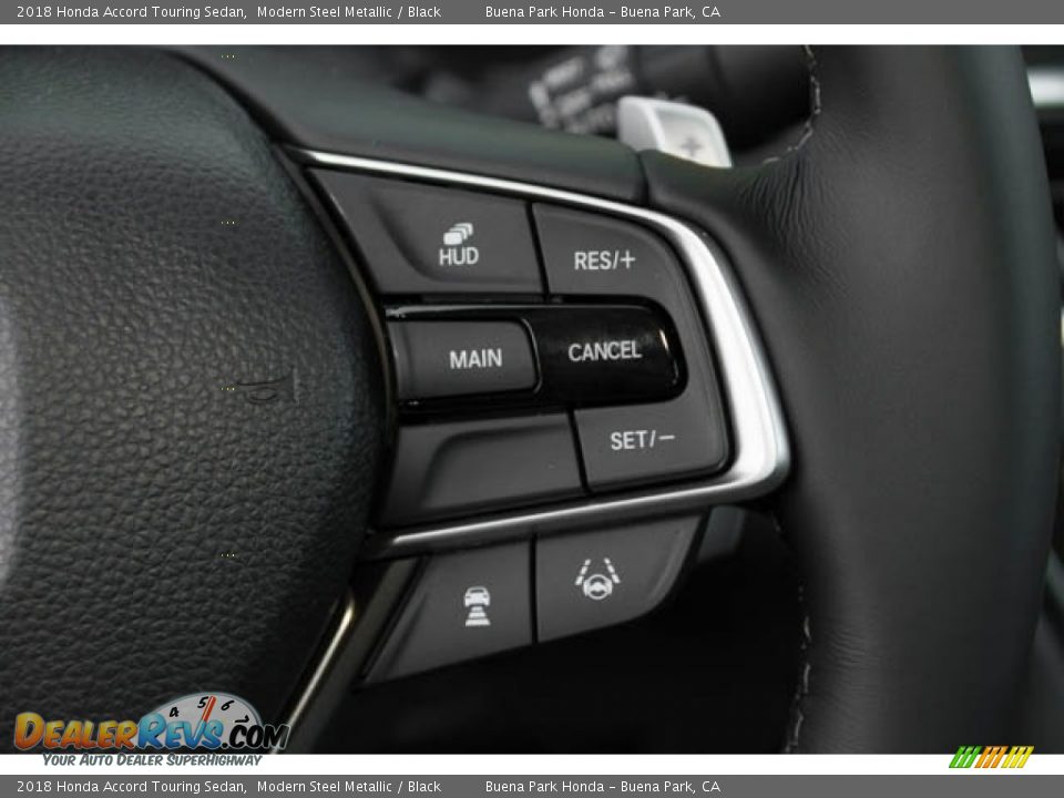 2018 Honda Accord Touring Sedan Modern Steel Metallic / Black Photo #22