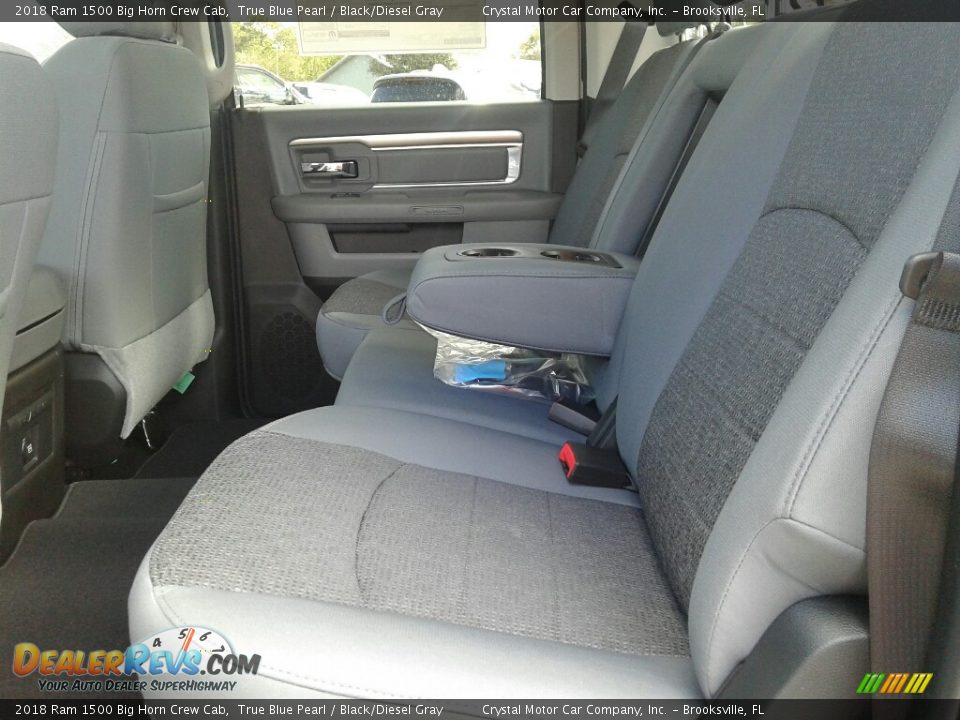 2018 Ram 1500 Big Horn Crew Cab True Blue Pearl / Black/Diesel Gray Photo #11