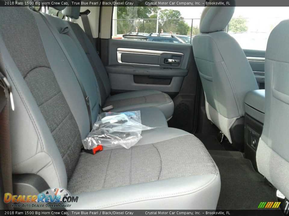 2018 Ram 1500 Big Horn Crew Cab True Blue Pearl / Black/Diesel Gray Photo #12