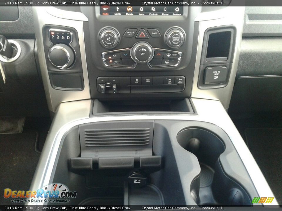 2018 Ram 1500 Big Horn Crew Cab True Blue Pearl / Black/Diesel Gray Photo #17
