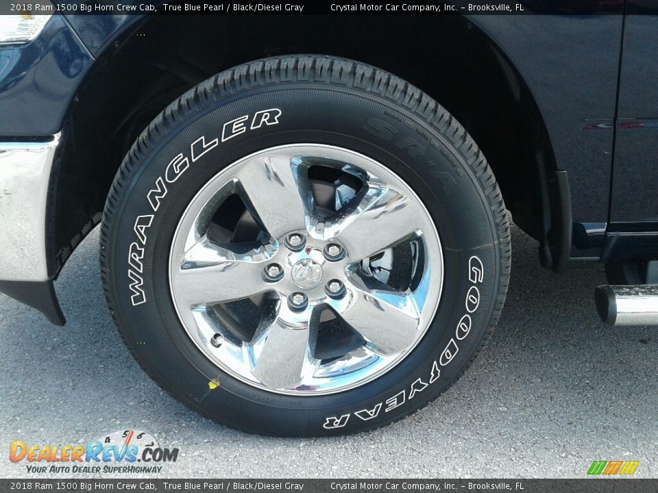 2018 Ram 1500 Big Horn Crew Cab True Blue Pearl / Black/Diesel Gray Photo #21