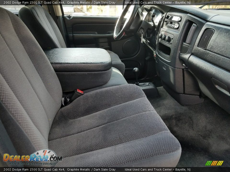 2002 Dodge Ram 1500 SLT Quad Cab 4x4 Graphite Metallic / Dark Slate Gray Photo #10