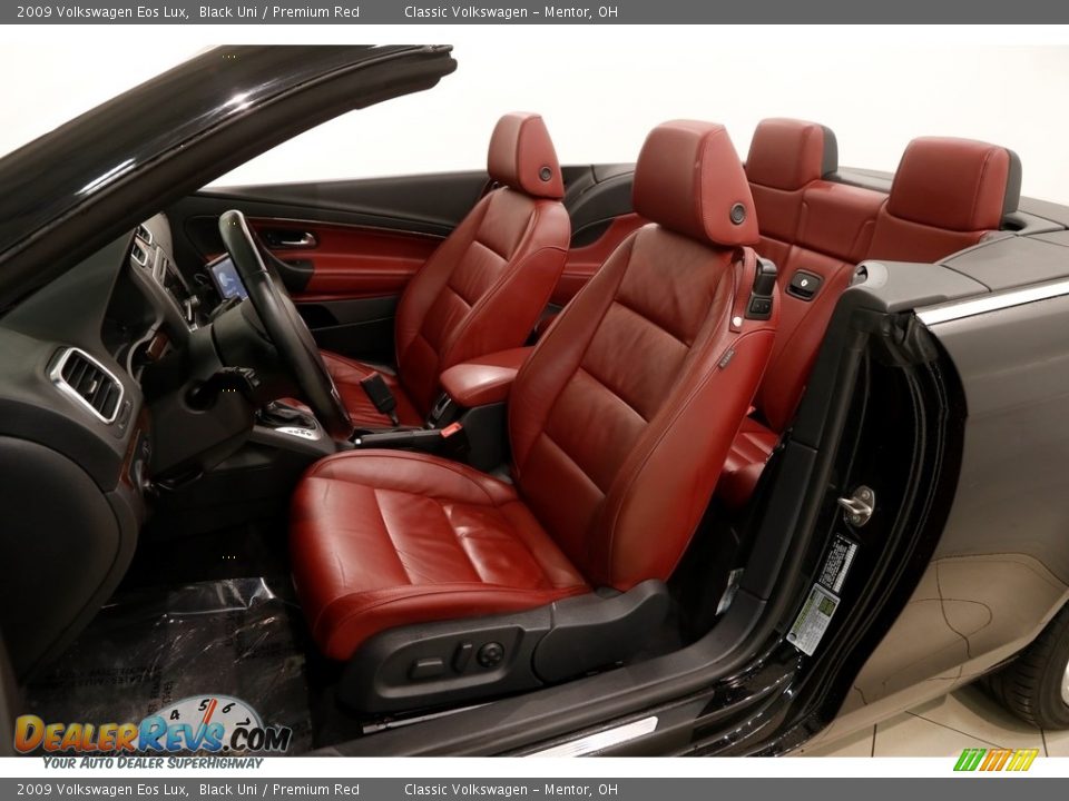 2009 Volkswagen Eos Lux Black Uni / Premium Red Photo #6