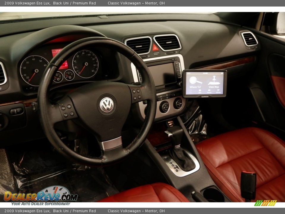2009 Volkswagen Eos Lux Black Uni / Premium Red Photo #7