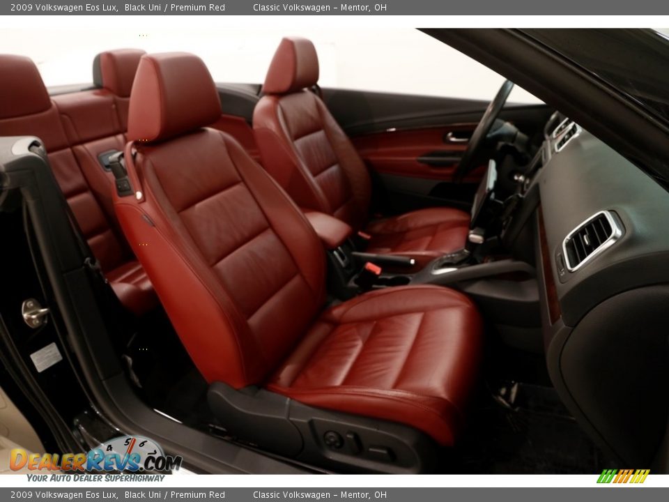 2009 Volkswagen Eos Lux Black Uni / Premium Red Photo #14