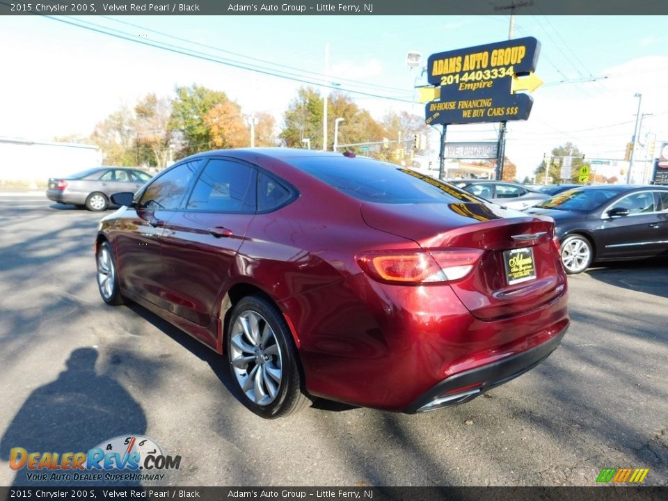 2015 Chrysler 200 S Velvet Red Pearl / Black Photo #7